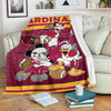 Cardinals Team Fleece Blanket Football Fan Gift Idea 1 - PerfectIvy