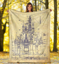 Castle Fleece Blanket For Fan Gift 3 - PerfectIvy