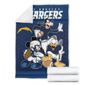 Chargers Team Fleece Blanket Football Fan Gift Idea 7 - PerfectIvy