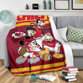 Chiefs Team Fleece Blanket Football Fan Gift Idea 3 - PerfectIvy