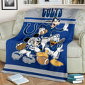 Colts Team Fleece Blanket Football Fan Gift Idea 2 - PerfectIvy