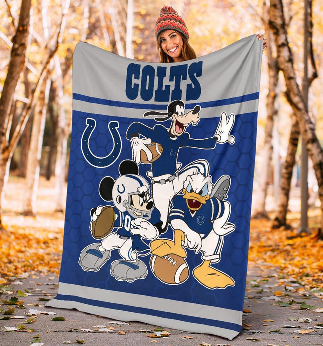 Colts Team Fleece Blanket Football Fan Gift Idea 4 - PerfectIvy