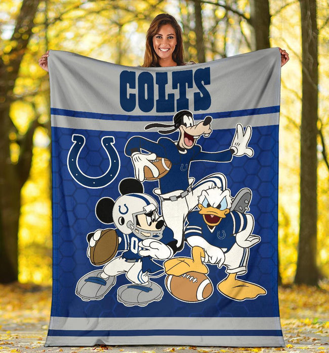 Colts Team Fleece Blanket Football Fan Gift Idea 5 - PerfectIvy