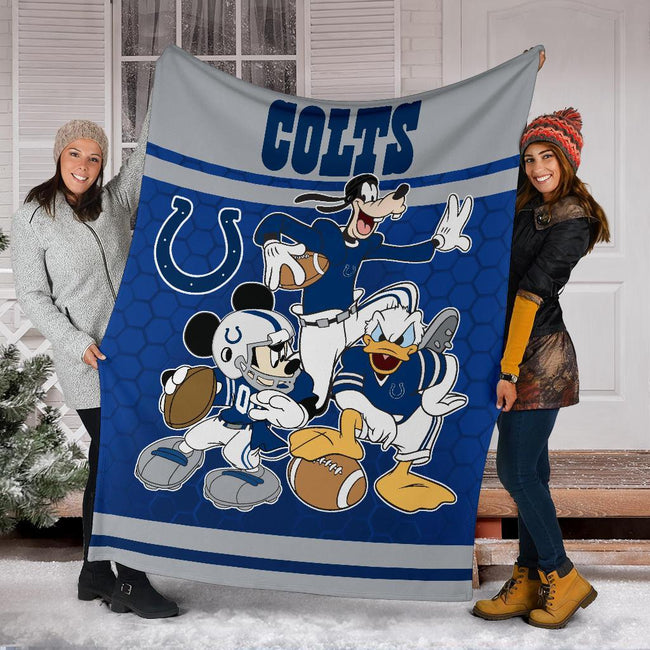 Colts Team Fleece Blanket Football Fan Gift Idea 6 - PerfectIvy