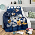 Cowboys Team Fleece Blanket Football Fan Gift Idea 3 - PerfectIvy