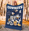 Cowboys Team Fleece Blanket Football Fan Gift Idea 4 - PerfectIvy