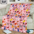 Dogs Fleece Blanket Funny Gift Idea 2 - PerfectIvy