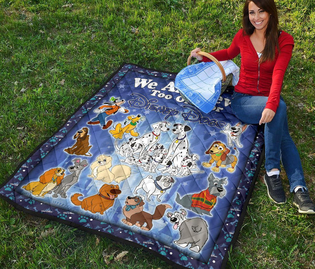 Dogs Quilt Blanket We Are Never Too Old Fan Gift Idea 6 - PerfectIvy