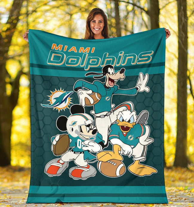 Dolphins Team Fleece Blanket Football Fan Gift Idea 5 - PerfectIvy