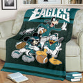 Eagles Team Fleece Blanket Football Fan Gift Idea 2 - PerfectIvy