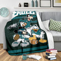 Eagles Team Fleece Blanket Football Fan Gift Idea 3 - PerfectIvy