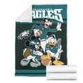 Eagles Team Fleece Blanket Football Fan Gift Idea 7 - PerfectIvy