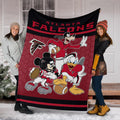 Falcons Team Fleece Blanket Football Fan Gift Idea 6 - PerfectIvy