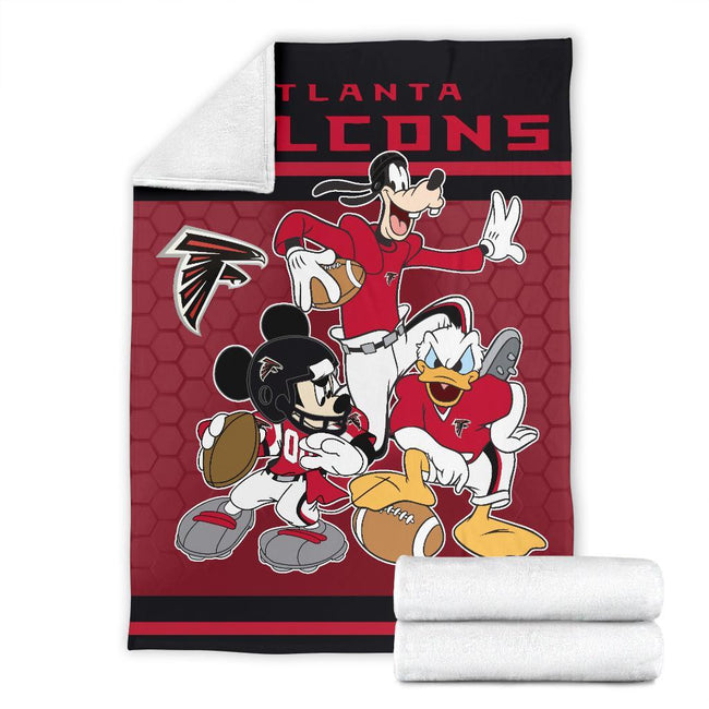 Falcons Team Fleece Blanket Football Fan Gift Idea 7 - PerfectIvy