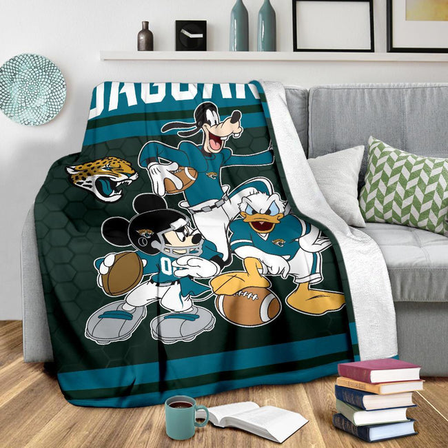 Jaguars Team Fleece Blanket Football Fan Gift Idea 3 - PerfectIvy