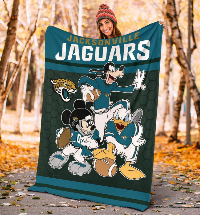 Jaguars Team Fleece Blanket Football Fan Gift Idea 4 - PerfectIvy
