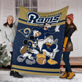 LA Rams Team Fleece Blanket Football Fan Gift Idea 6 - PerfectIvy