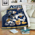 LA Rams Team Fleece Blanket Football Fan Gift Idea 1 - PerfectIvy