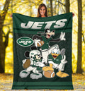 New York Jets Team Fleece Blanket Football Fan Gift Idea 5 - PerfectIvy