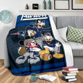 Patriots Team Fleece Blanket Football Fan Gift 3 - PerfectIvy