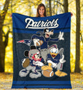 Patriots Team Fleece Blanket Football Fan Gift 5 - PerfectIvy