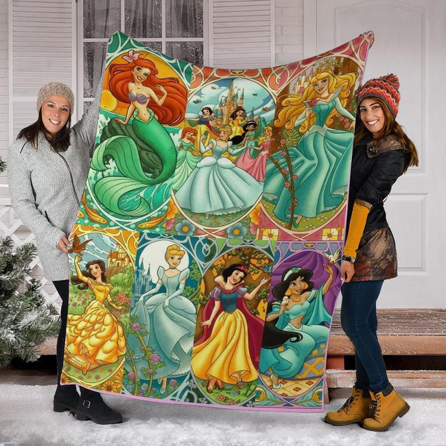 Princesses Fleece Blanket Fan Gift Idea08 6 - PerfectIvy