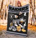 Raiders Team Fleece Blanket Football Fan Gift Idea 4 - PerfectIvy
