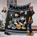 Raiders Team Fleece Blanket Football Fan Gift Idea 6 - PerfectIvy