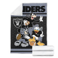 Raiders Team Fleece Blanket Football Fan Gift Idea 7 - PerfectIvy
