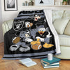 Raiders Team Fleece Blanket Football Fan Gift Idea 1 - PerfectIvy
