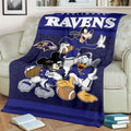 Ravens Team Fleece Blanket Football Fan Gift Idea 2 - PerfectIvy