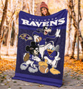Ravens Team Fleece Blanket Football Fan Gift Idea 4 - PerfectIvy