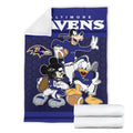Ravens Team Fleece Blanket Football Fan Gift Idea 5 - PerfectIvy