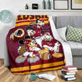 Redskins Team Fleece Blanket Football Fan Gift Idea 3 - PerfectIvy