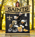 Saints Team Fleece Blanket Football Fan Gift Idea 4 - PerfectIvy