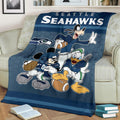 Seahawks Team Fleece Blanket Football Fan Gift 2 - PerfectIvy