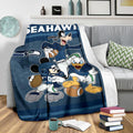 Seahawks Team Fleece Blanket Football Fan Gift 3 - PerfectIvy