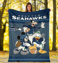 Seahawks Team Fleece Blanket Football Fan Gift 5 - PerfectIvy