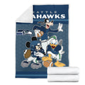 Seahawks Team Fleece Blanket Football Fan Gift 7 - PerfectIvy