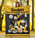 Steelers Team Fleece Blanket Football Fan Gift Idea 5 - PerfectIvy