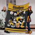 Steelers Team Fleece Blanket Football Fan Gift Idea 6 - PerfectIvy