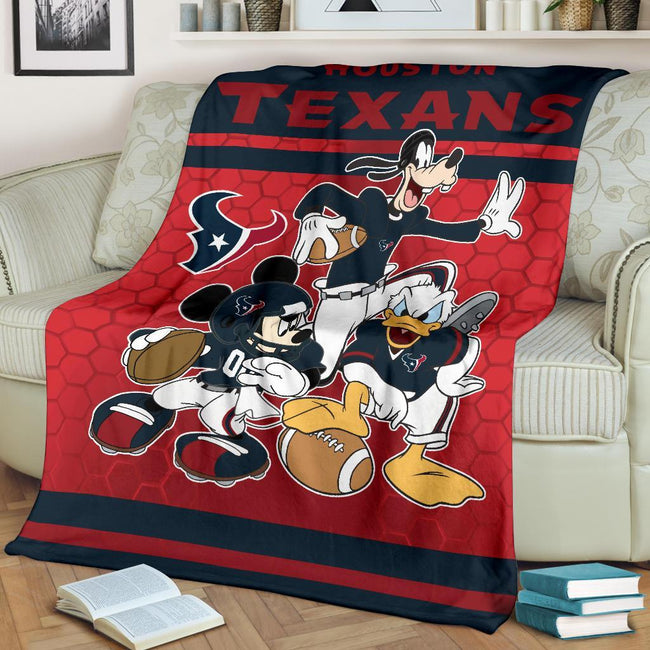 Texans Team Fleece Blanket Football Fan Gift 2 - PerfectIvy