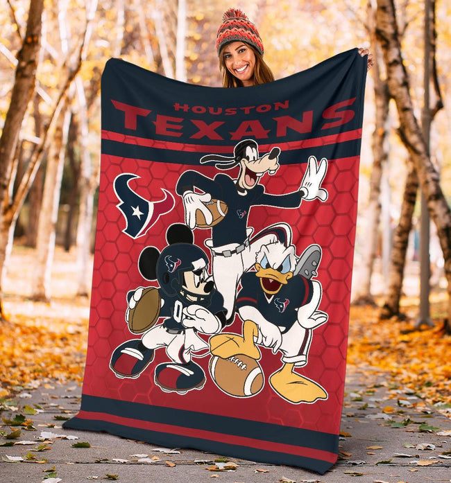 Texans Team Fleece Blanket Football Fan Gift 4 - PerfectIvy
