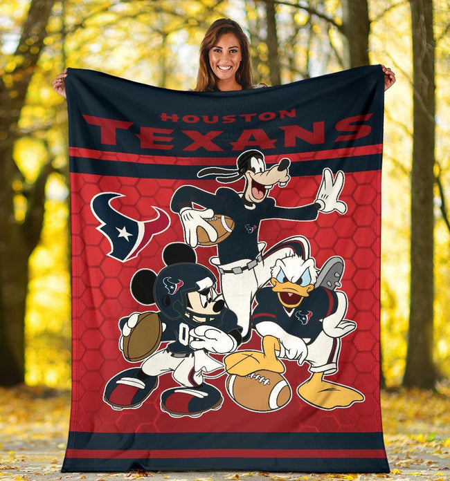 Texans Team Fleece Blanket Football Fan Gift 5 - PerfectIvy