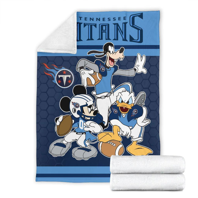 Titans Team Fleece Blanket Football Fan Gift Idea 7 - PerfectIvy