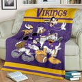 Vikings Team Fleece Blanket Football Fan Gift Idea 2 - PerfectIvy