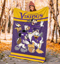 Vikings Team Fleece Blanket Football Fan Gift Idea 4 - PerfectIvy