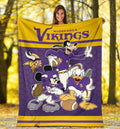 Vikings Team Fleece Blanket Football Fan Gift Idea 5 - PerfectIvy
