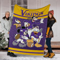 Vikings Team Fleece Blanket Football Fan Gift Idea 6 - PerfectIvy