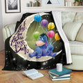 Eeyore Fleece Blanket I Love You To The Moon And Back 1 - PerfectIvy